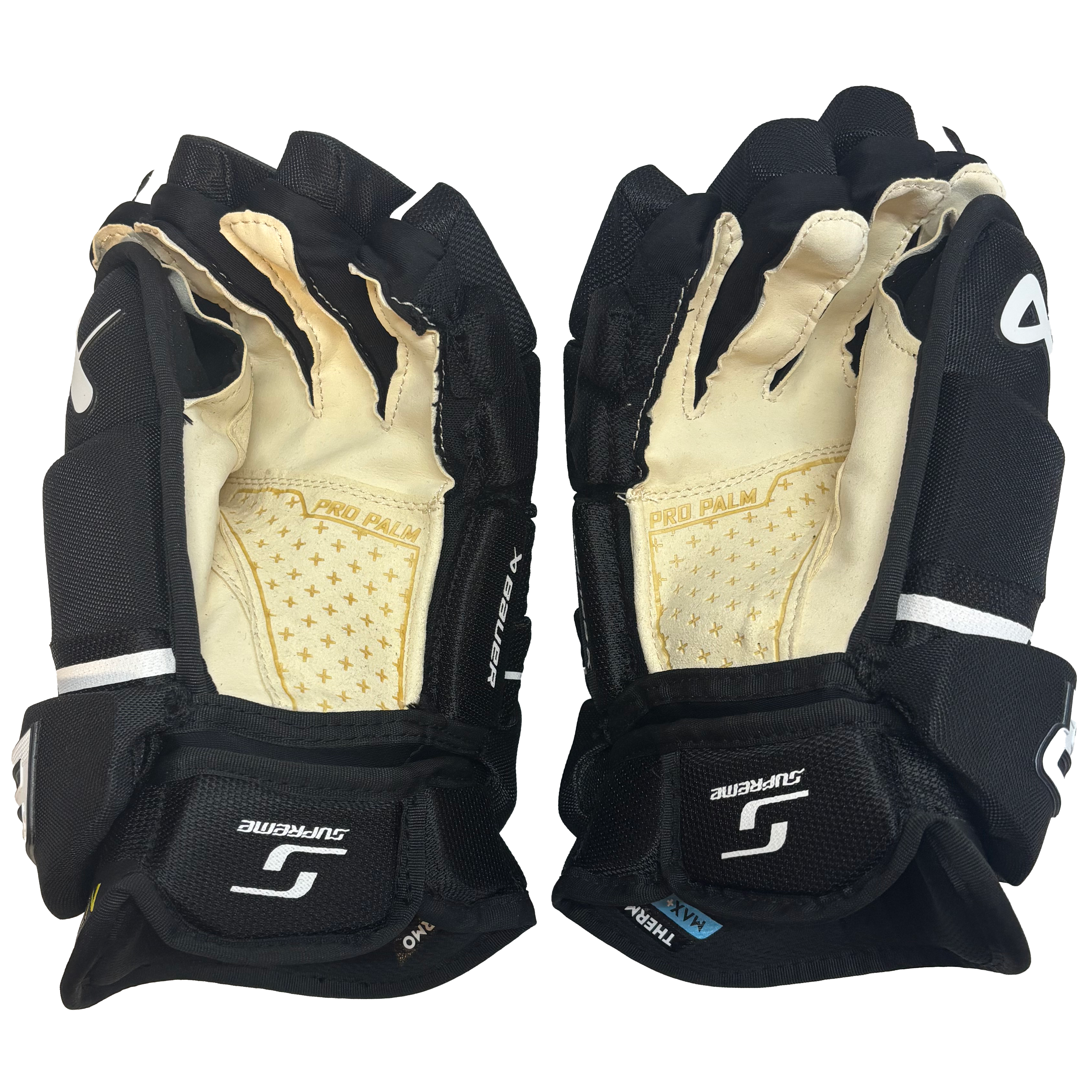 Bauer Supreme M5 Pro - Intermediate Hockey Gloves (Black/White)